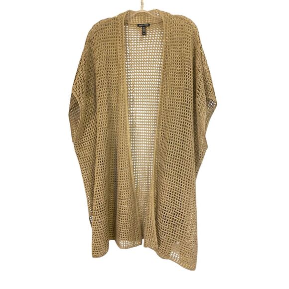 Eileen Fisher Open Stitch Longline Organic Linen Cardigan Sz XL - Picture 10 of 13